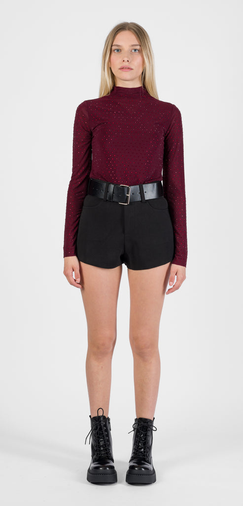 ODÌ ODÌ BURGUNDY PAGANI TOP