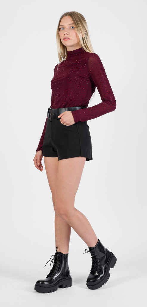 ODÌ ODÌ BURGUNDY PAGANI TOP