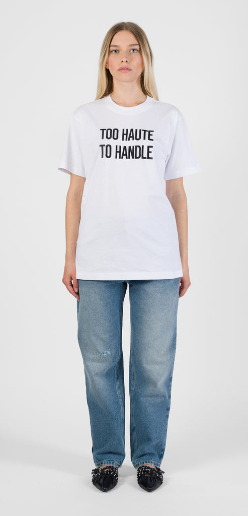 MOSCHINO COUTURE T-SHIRT TOO HAUTE TO HANDLE