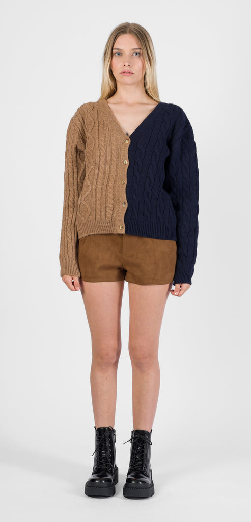 MOSCHINO COUTURE CARDIGAN BICOLORE