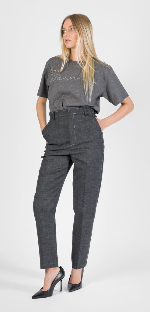 MOSCHINO COUTURE PANTALONE RICAMATO