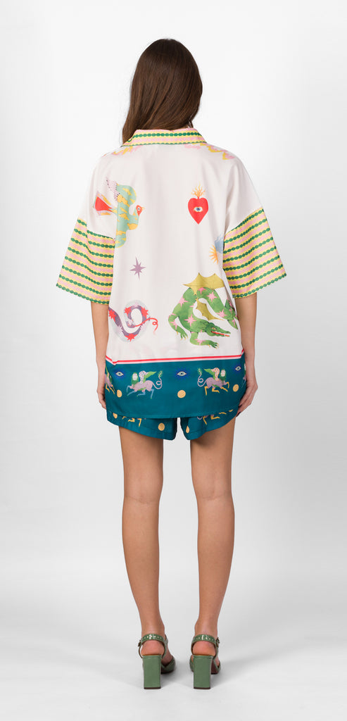 ODÌ ODÌ WHITE ADDAURA SHIRT