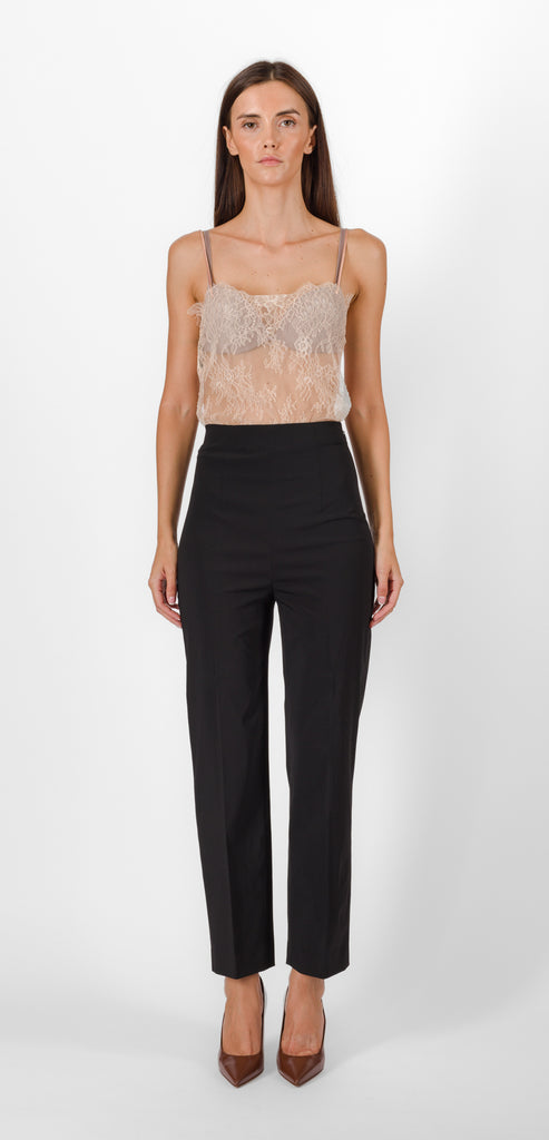 ALBERTA FERRETTI BLACK STRETCH TROUSER