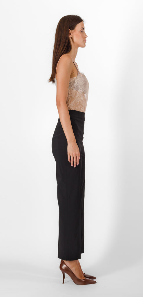 ALBERTA FERRETTI BLACK STRETCH TROUSER