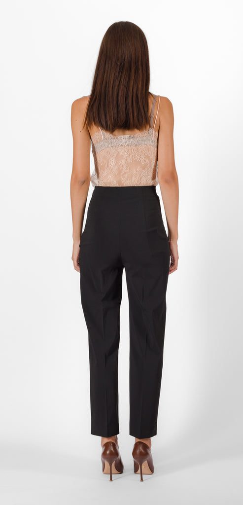 ALBERTA FERRETTI BLACK STRETCH TROUSER