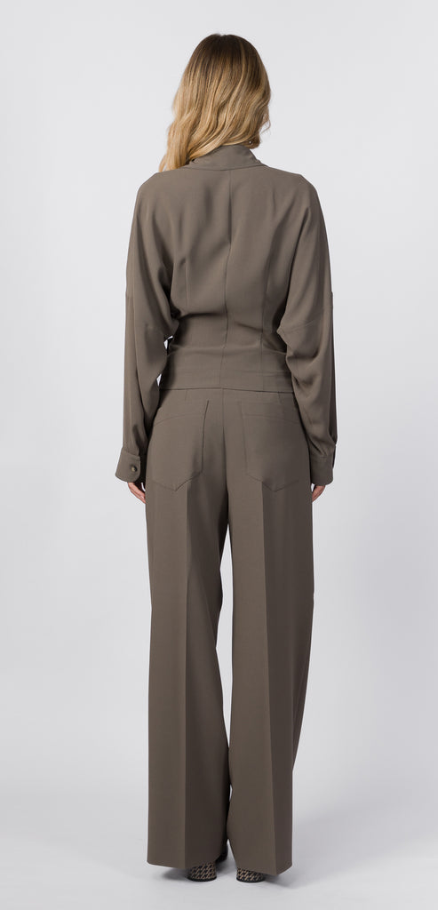 PHILOSOPHY BY LORENZO SERAFINI CRÊPE SHIRT WITH CROSS