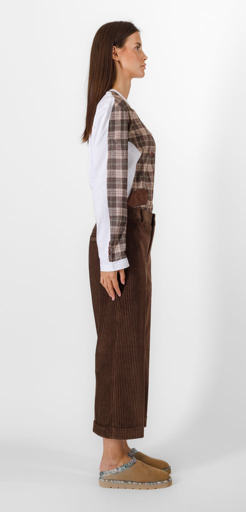 MOSCHINO CROP CORDUROY TROUSERS