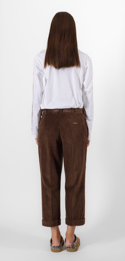 MOSCHINO CROP CORDUROY TROUSERS