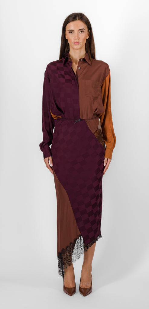 MOSCHINO MIDI JACQUARD SKIRT
