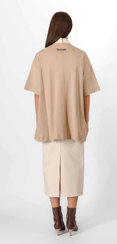MOSCHINO "LUXURY IS RELATIVE" T-SHIRT