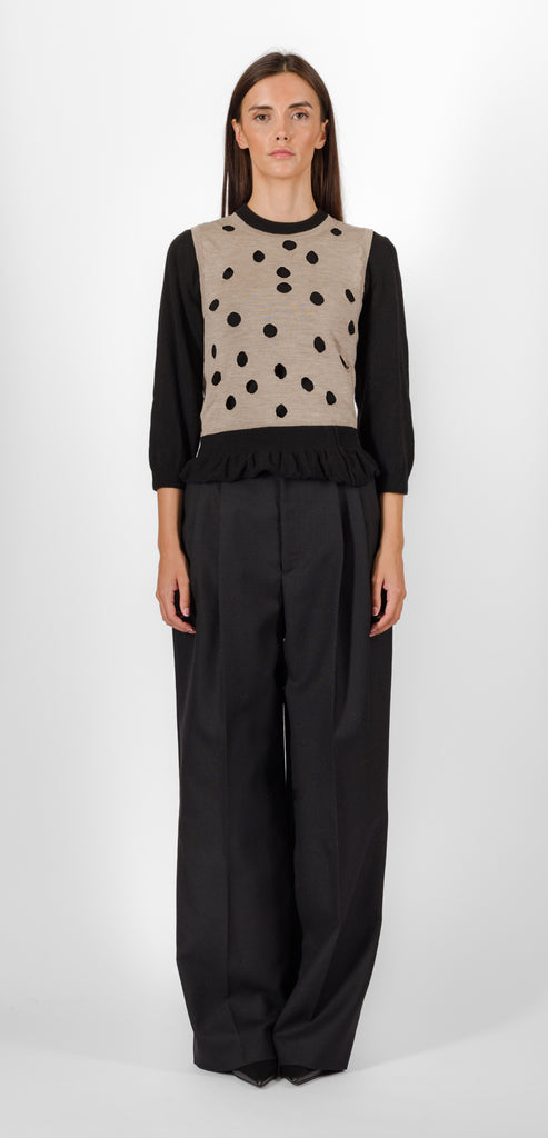 MOSCHINO POLKA DOT SWEATER