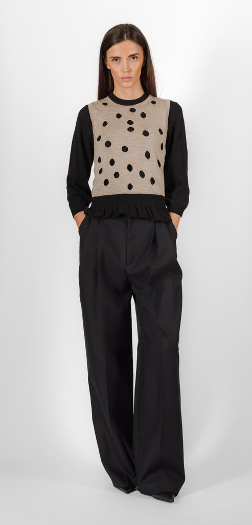 MOSCHINO POLKA DOT SWEATER