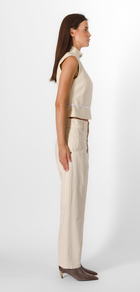 MOSCHINO IVORY TROUSER