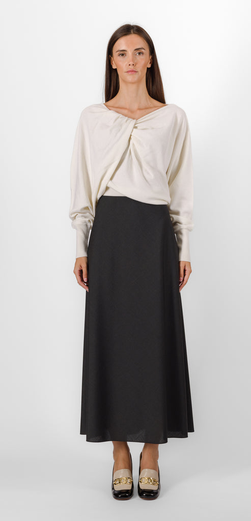 ALBERTA FERRETTI SWEATER WITH CROSS