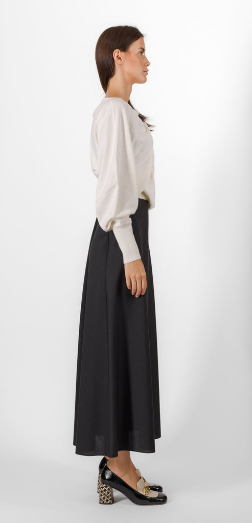 ALBERTA FERRETTI SWEATER WITH CROSS