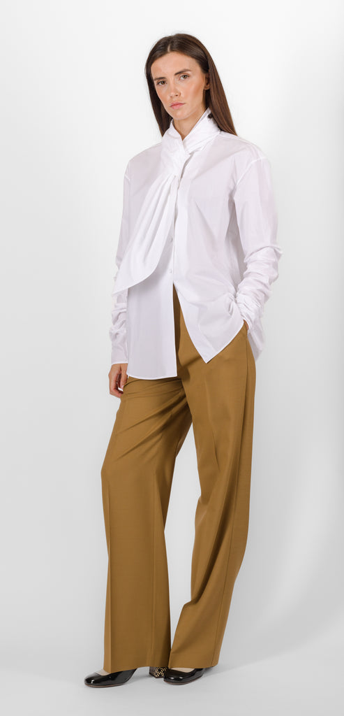 ALBERTA FERRETTI SHIRT WITH TIE KNOT