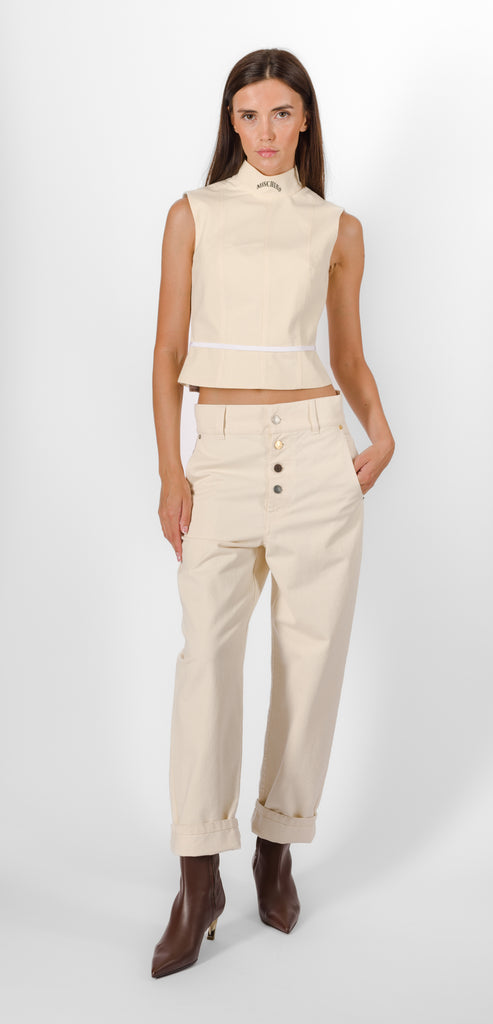 MOSCHINO IVORY TROUSER