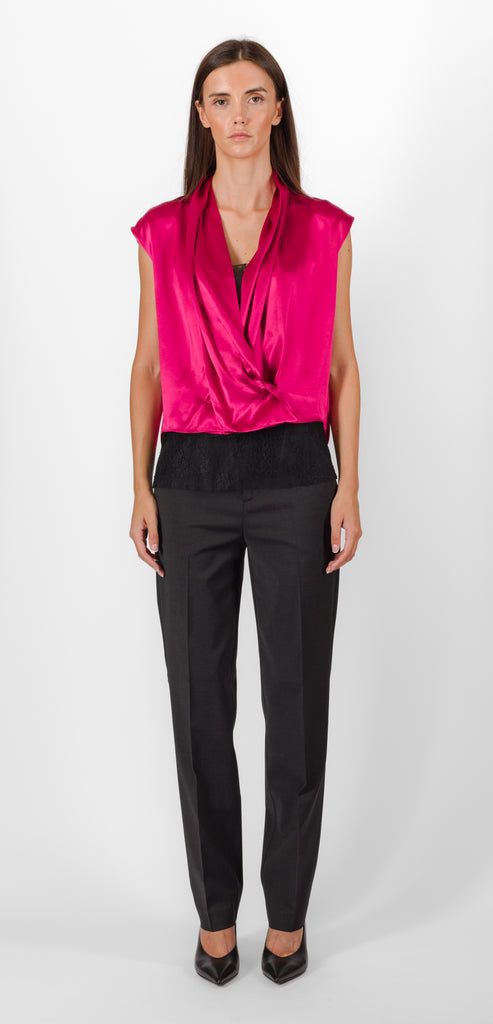ALBERTA FERRETTI SHINY SATIN SHIRT