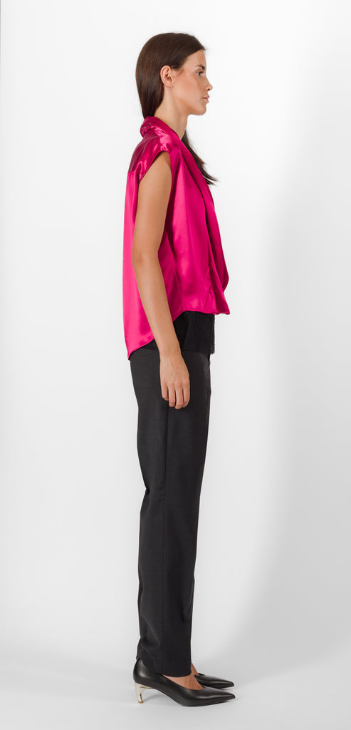 ALBERTA FERRETTI SHINY SATIN SHIRT
