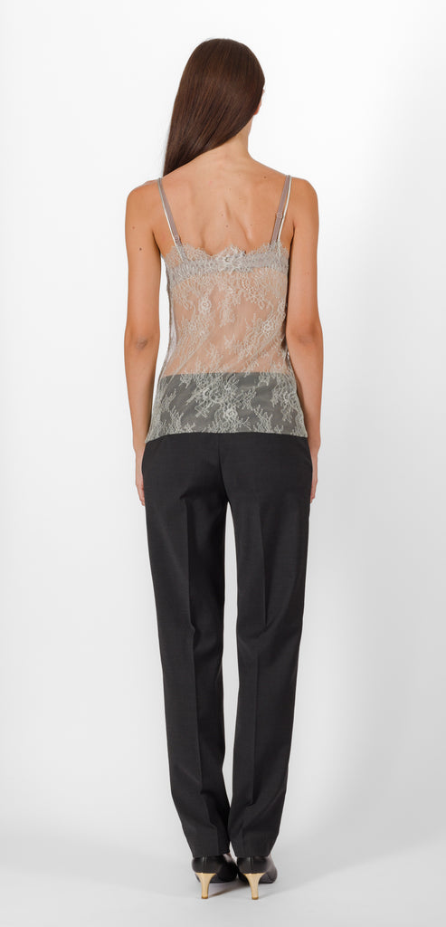 ALBERTA FERRETTI ICE TRANSPARENT LACE TOP