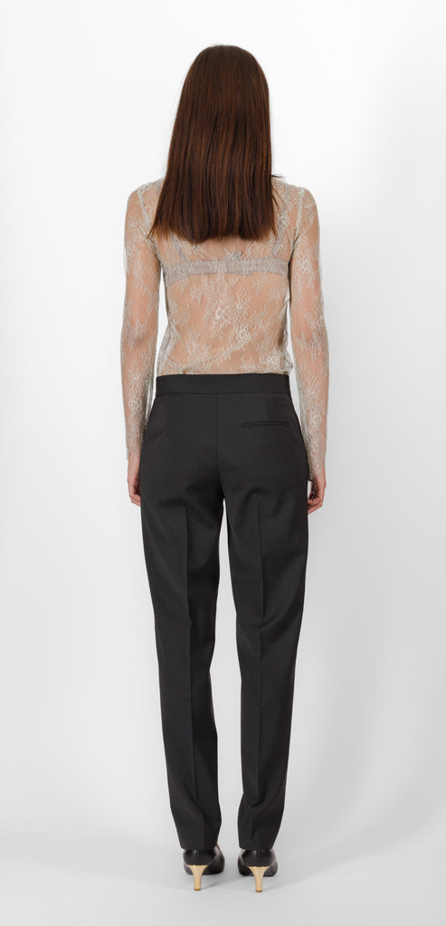 ALBERTA FERRETTI GREY WOOL TROUSER