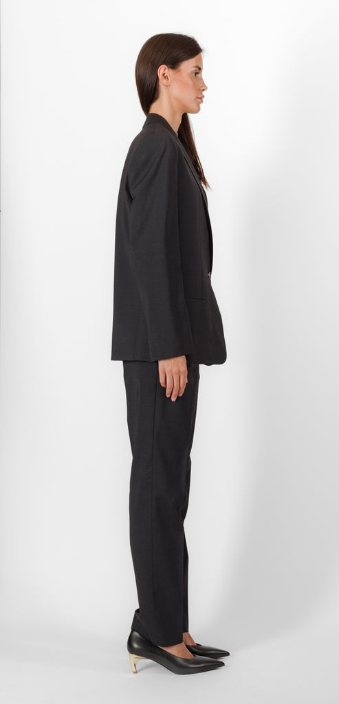 ALBERTA FERRETTI GREY WOOL BLAZER