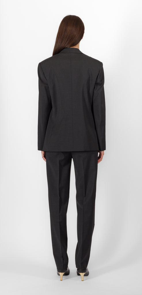 ALBERTA FERRETTI GREY WOOL BLAZER