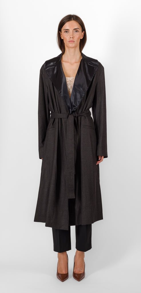 ALBERTA FERRETTI GREY COAT