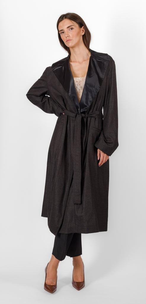 ALBERTA FERRETTI GREY COAT