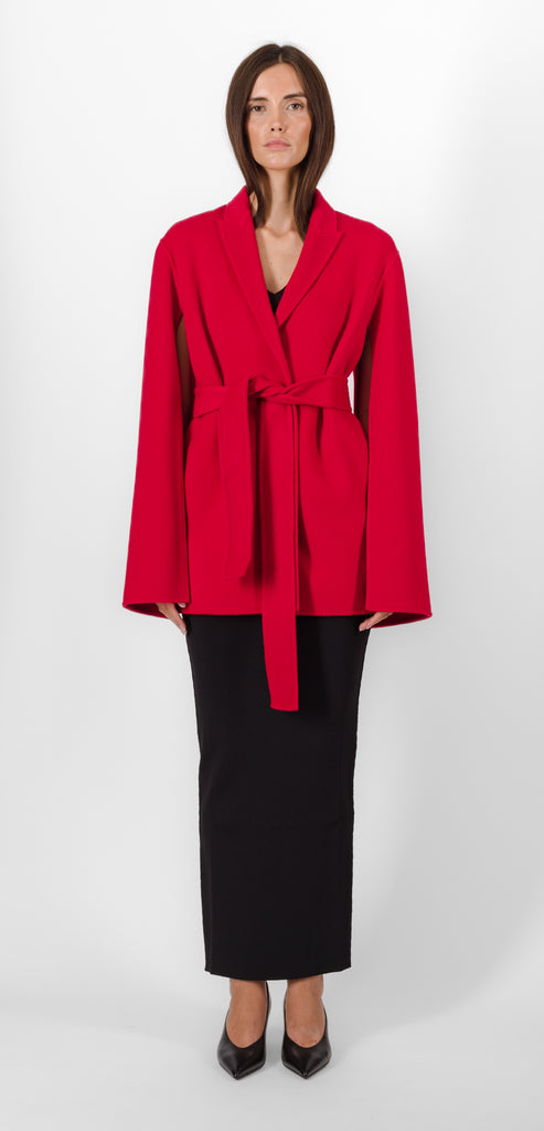 ALBERTA FERRETTI RED CLOTH OUTERWEAR