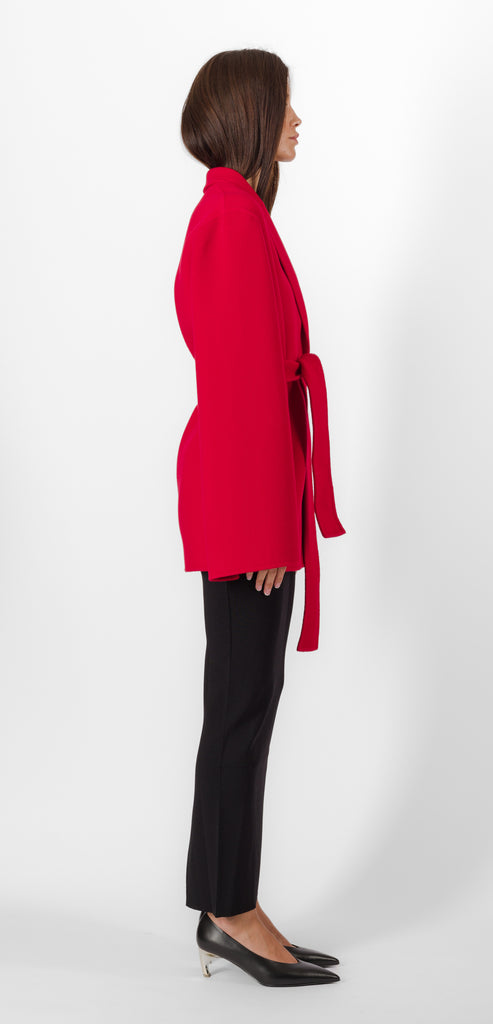ALBERTA FERRETTI RED CLOTH OUTERWEAR