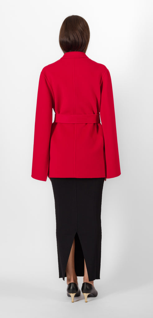 ALBERTA FERRETTI RED CLOTH OUTERWEAR