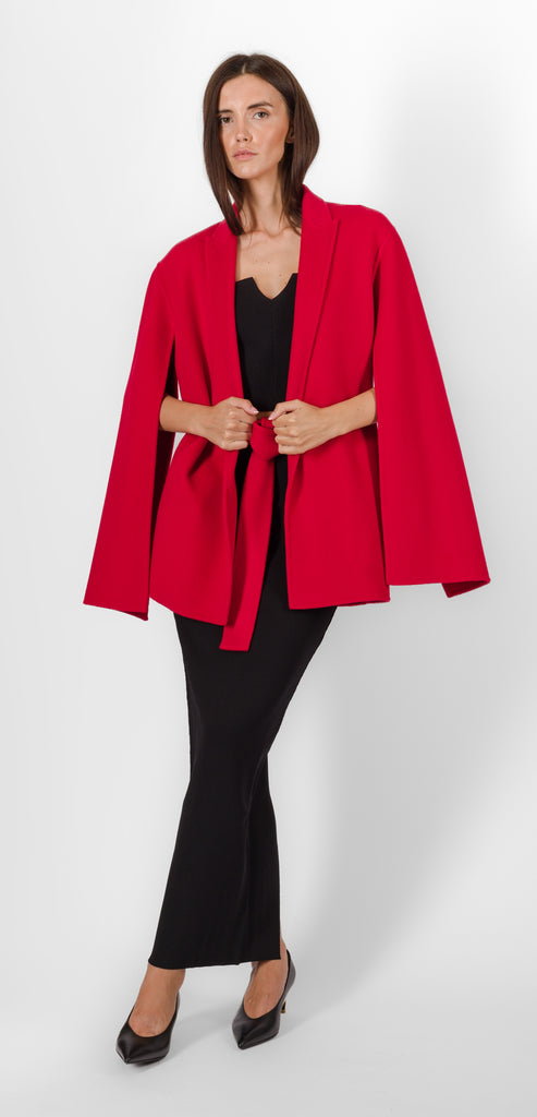 ALBERTA FERRETTI RED CLOTH OUTERWEAR