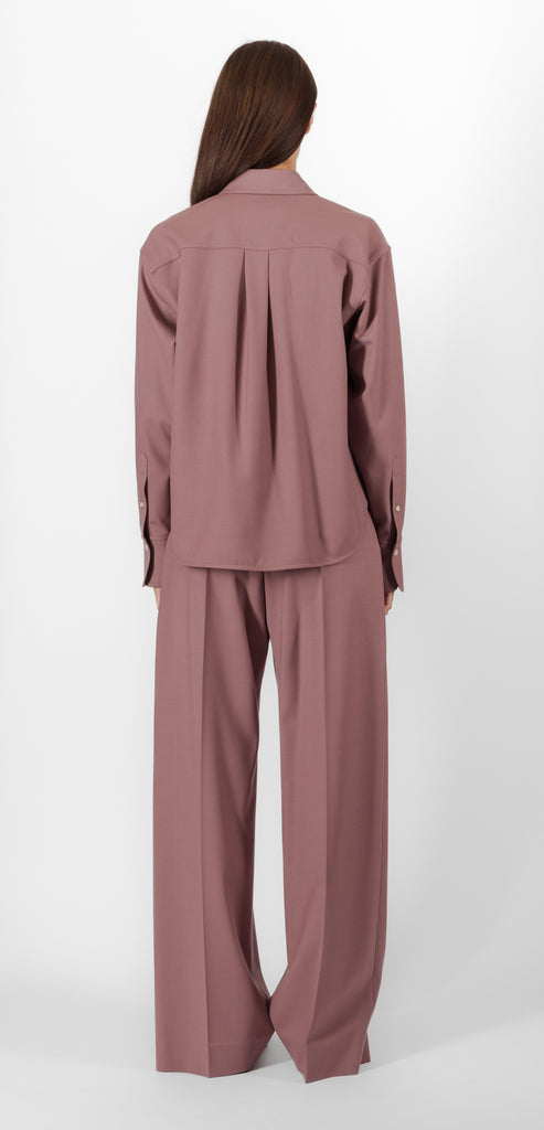 VICTORIA BECKHAM MAUVE SHORT SHIRT