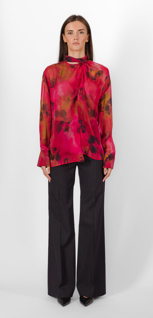 VICTORIA BECKHAM FLORAL PRINT SHIRT