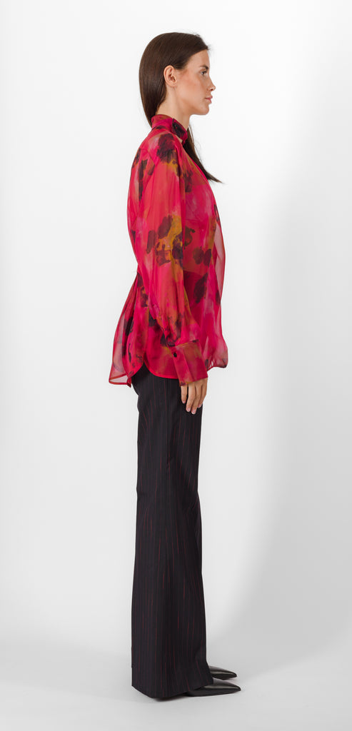VICTORIA BECKHAM FLORAL PRINT SHIRT