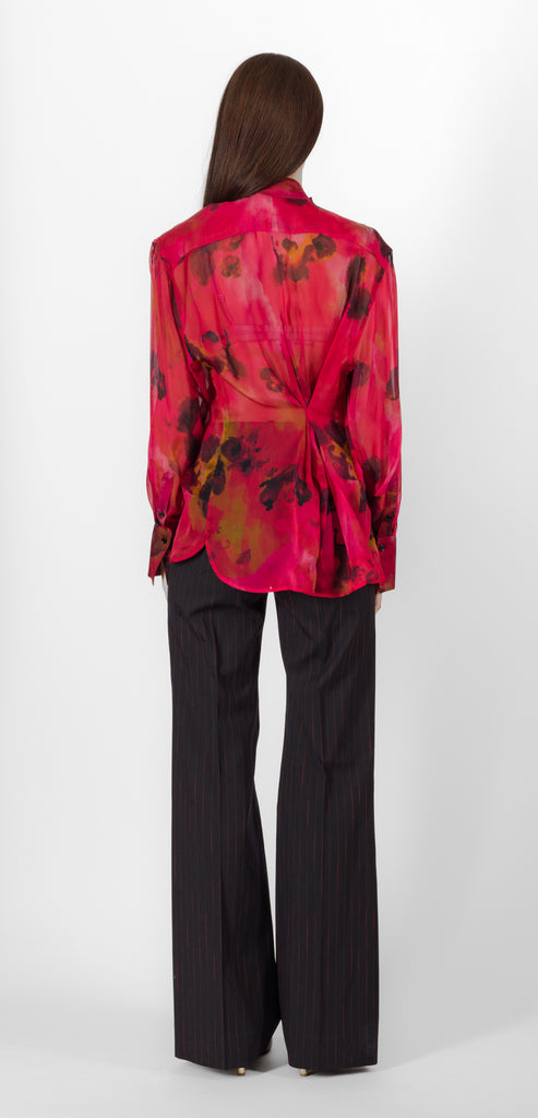 VICTORIA BECKHAM FLORAL PRINT SHIRT