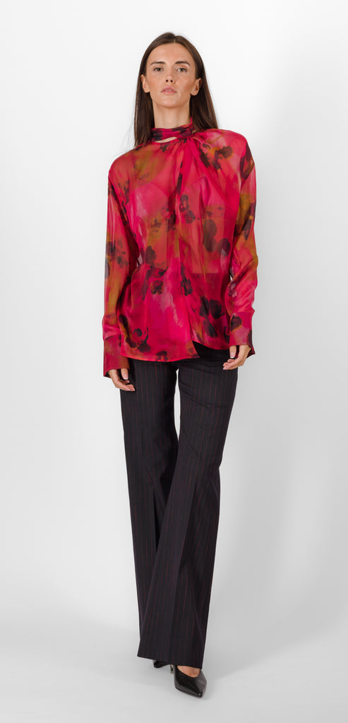 VICTORIA BECKHAM FLORAL PRINT SHIRT