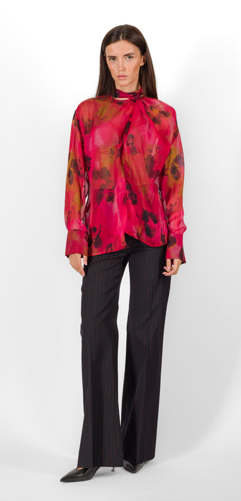 VICTORIA BECKHAM FLORAL PRINT SHIRT