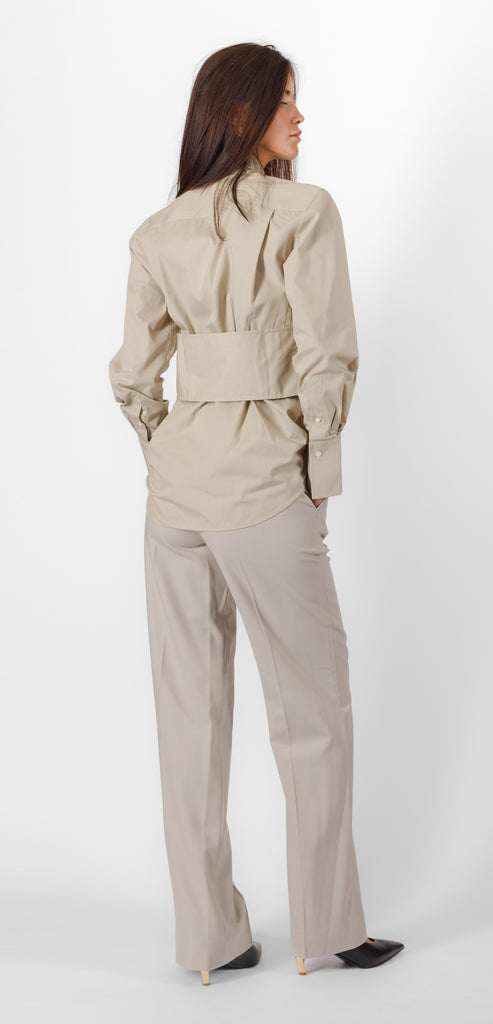VICTORIA BECKHAM TAB DETAIL SHIRT