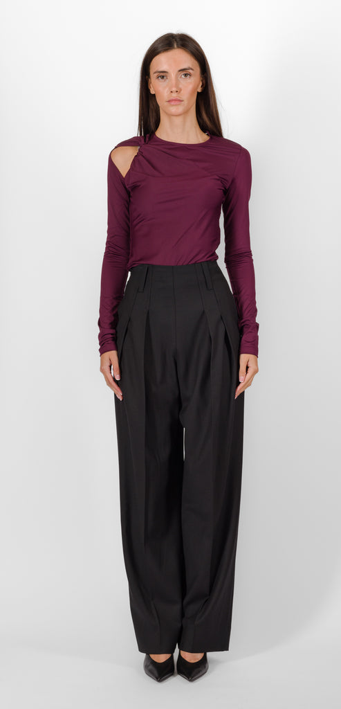 VICTORIA BECKHAM BLACK HIGH WAISTED TROUSER