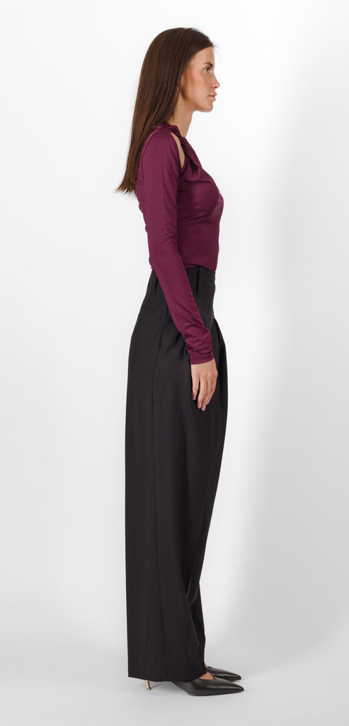 VICTORIA BECKHAM BLACK HIGH WAISTED TROUSER