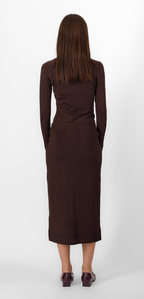VICTORIA BECKHAM BUTTON MIDI SKIRT