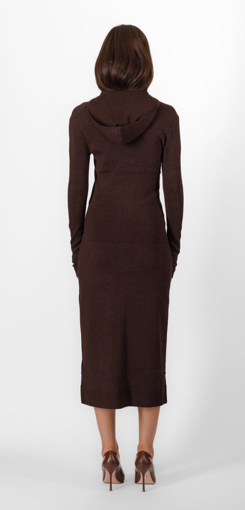 VICTORIA BECKHAM CHOCOLATE TOP WITH ZIP