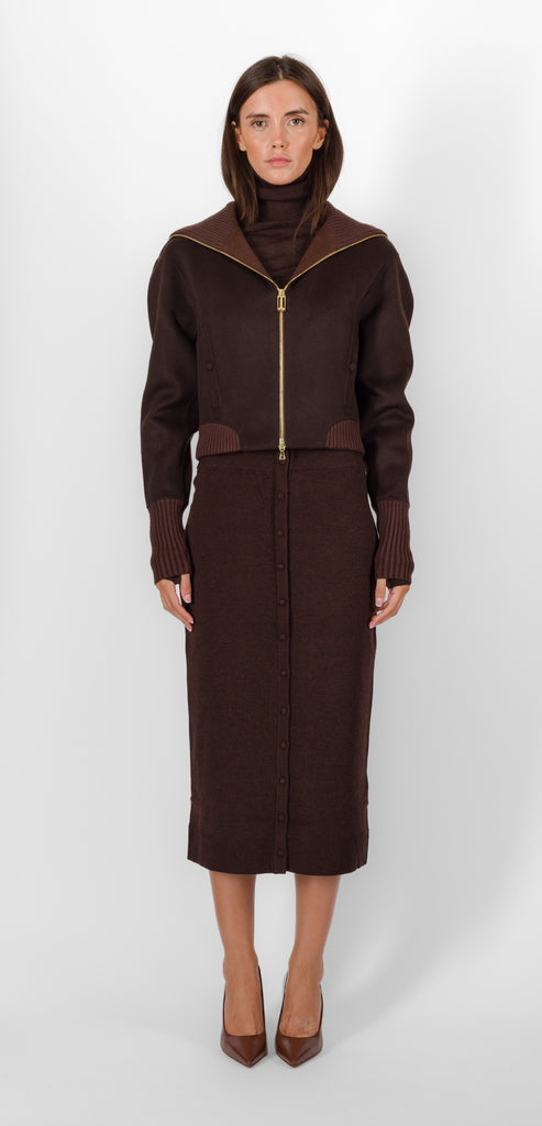 VICTORIA BECKHAM DOUBLE FACED BOMBER JACKET