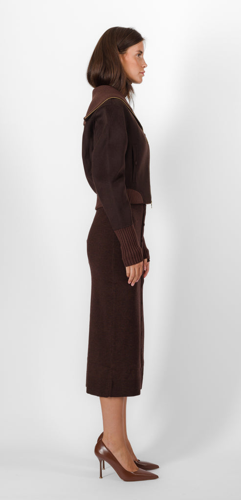 VICTORIA BECKHAM DOUBLE FACED BOMBER JACKET
