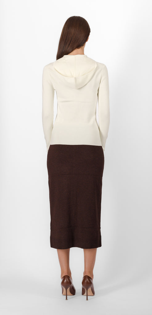 VICTORIA BECKHAM IVORY TOP WITH ZIP
