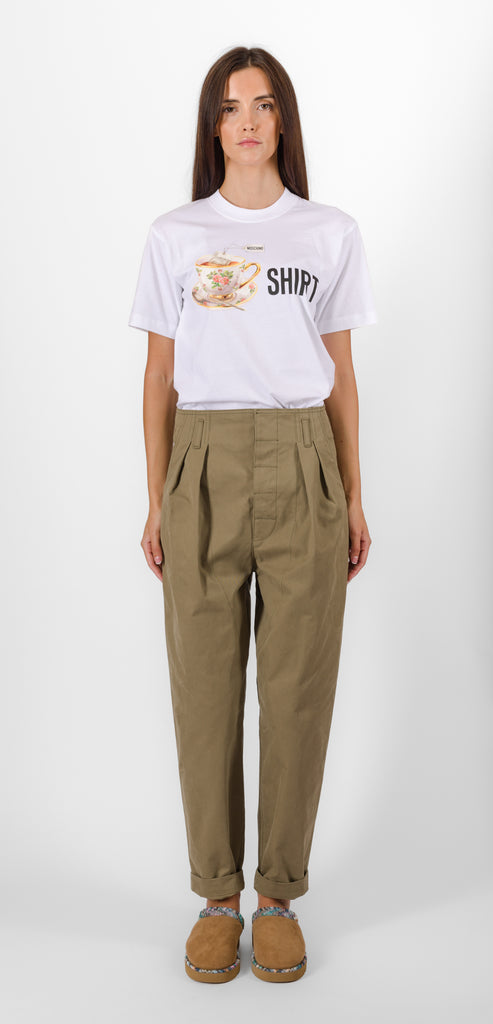 MOSCHINO GREEN TROUSERS