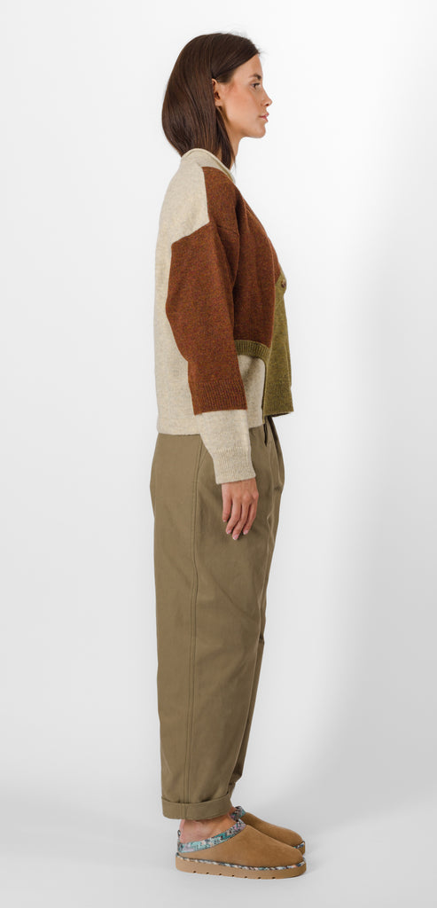 MOSCHINO PATCHWORK SWEATER