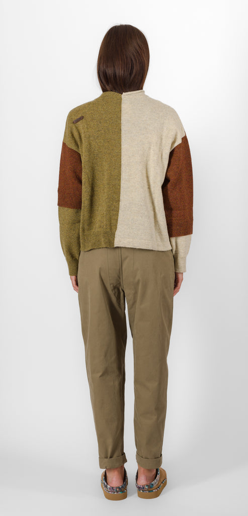 MOSCHINO PATCHWORK SWEATER